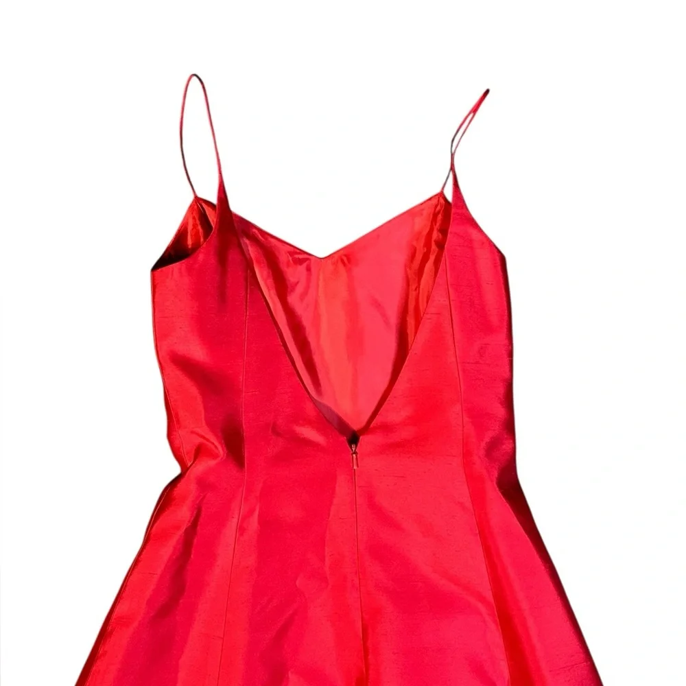 Lauren Ralph Lauren Red Silk Formal Gown Size 6 - Picture 6 of 7